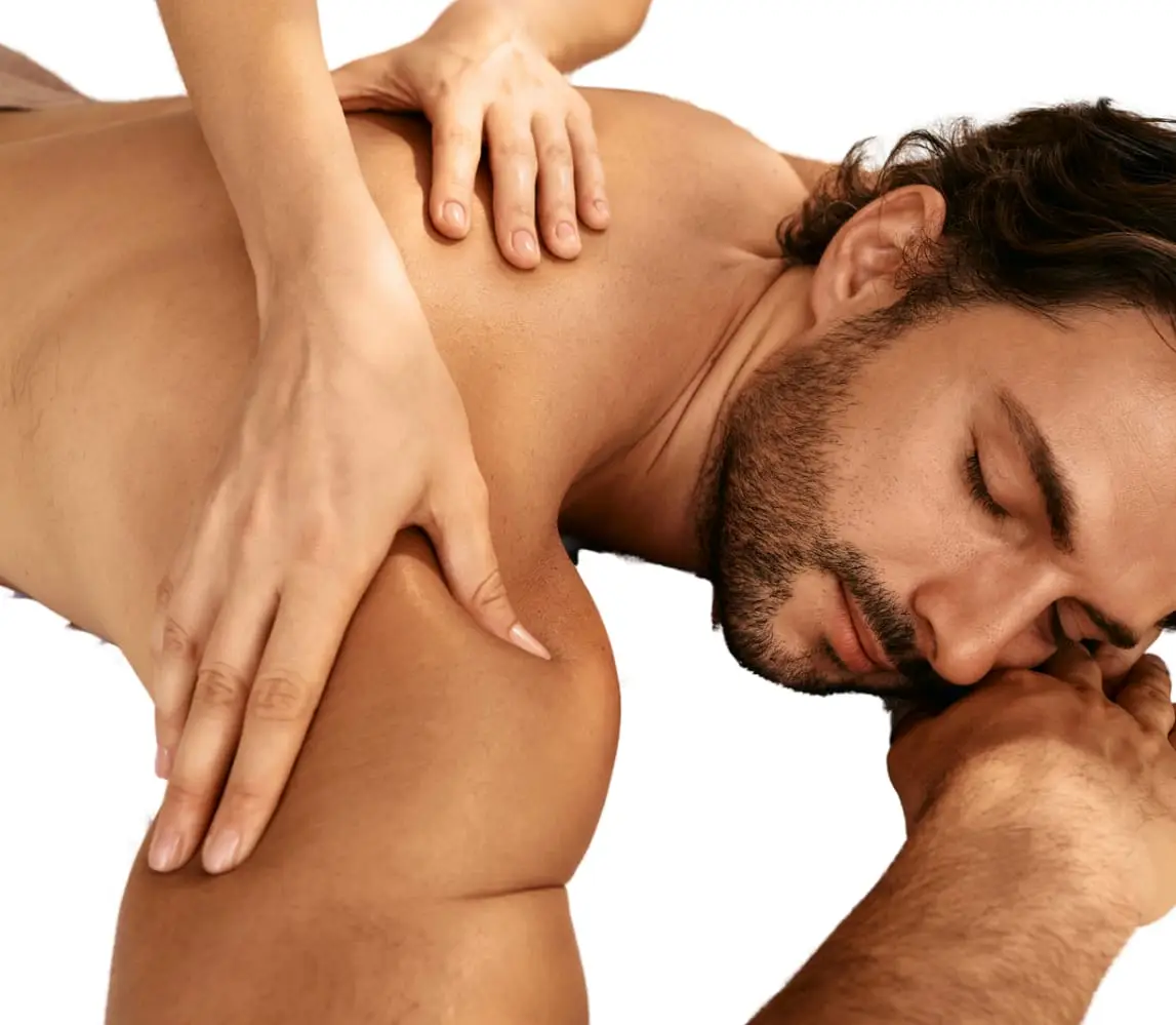 Man embracing a healthy lifestyle with home massage & wellness therapies by Hitadeha Wellness. Call 9211053153 for appointments.